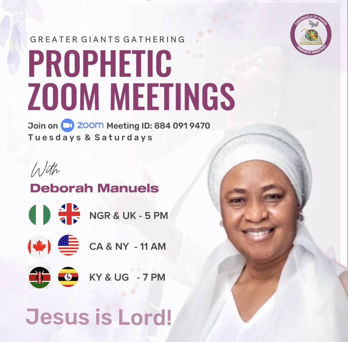 Online fellowship via Zoom