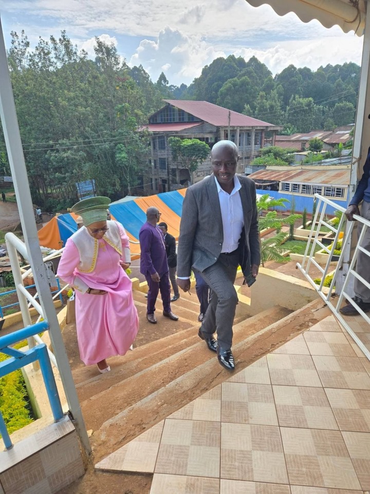 Sunday worship service with raised hands